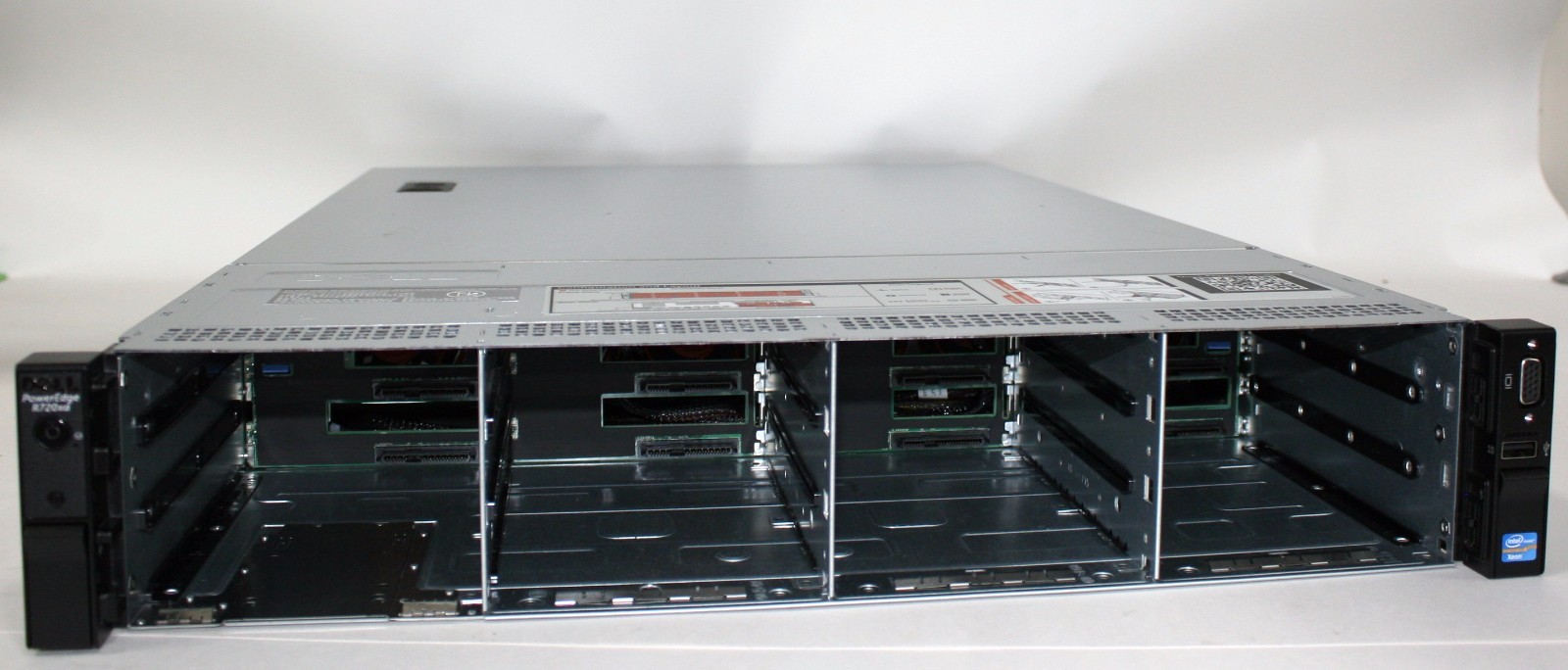 New Dell PowerEdge R720xd LFF 3.5" x12 chassis w/ backplane cables fans & risers