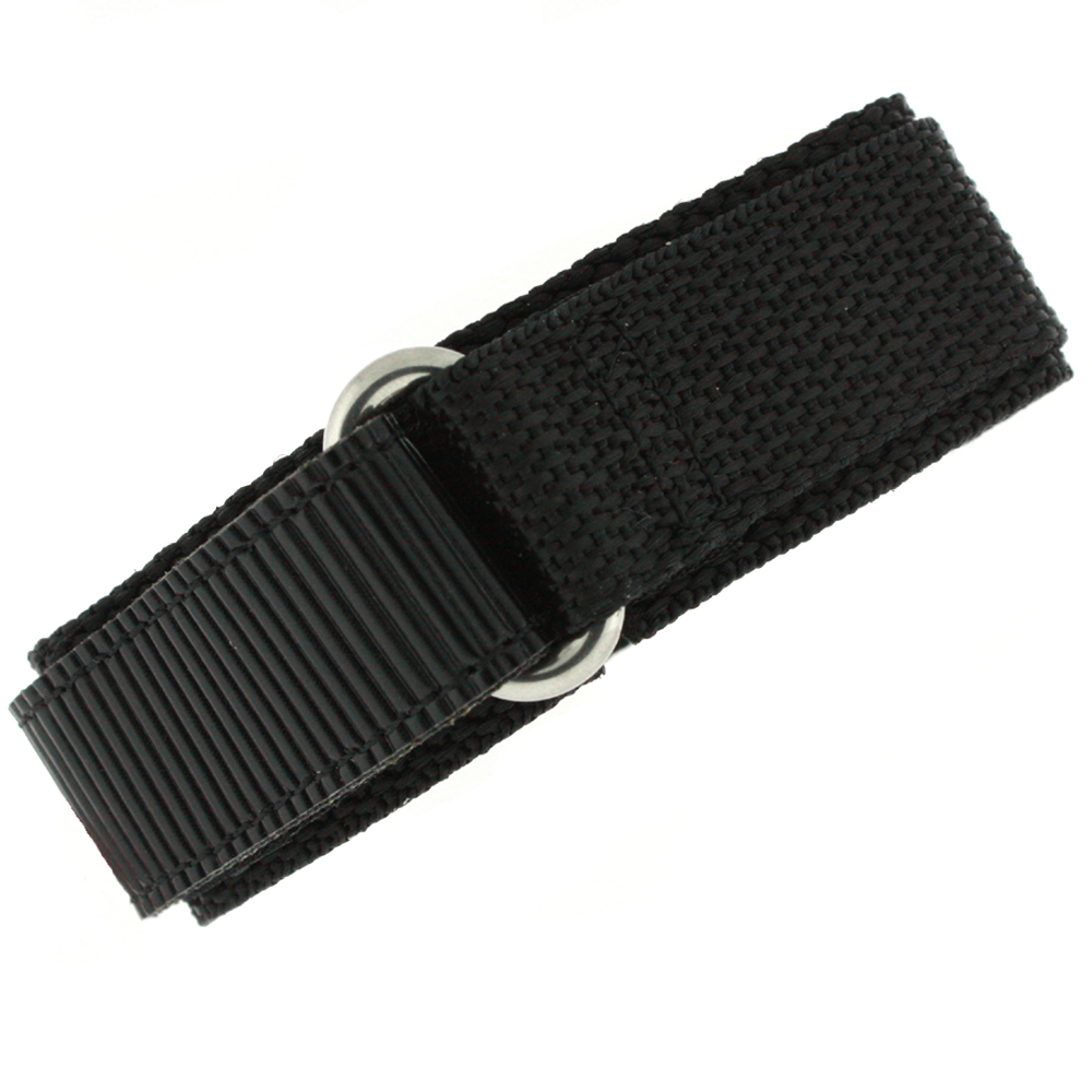 Hook Loop Watch Band Straps Nylon Sports Waterproof Black Navy Green Brn 16-22m