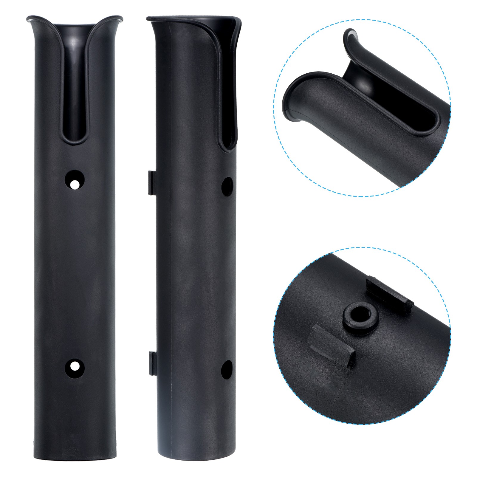 6Pcs Fishing Rod Holder Racks Plastic Boat Pole Bracket Fishing Tube