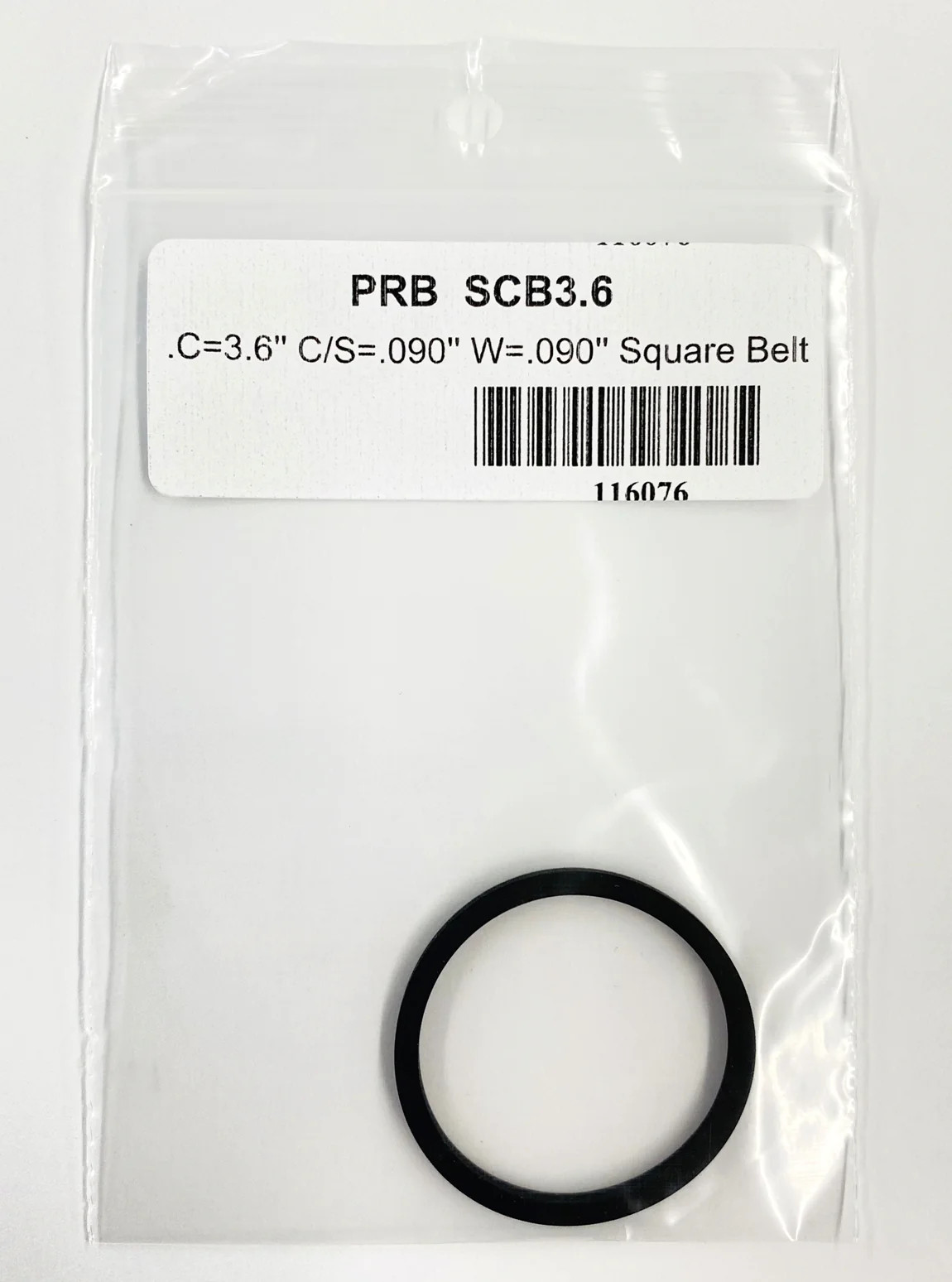 SCB3.6, PRB Square Cut Belt for VCR, Cassette, CD Drive or DVD Drive SCB 3.6