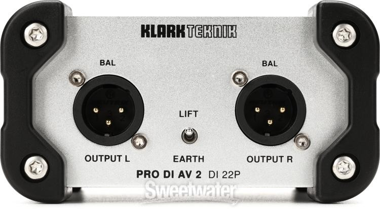 Klark Teknik DI AV 22P 2-channel Passive Direct Box with Midas Transformer