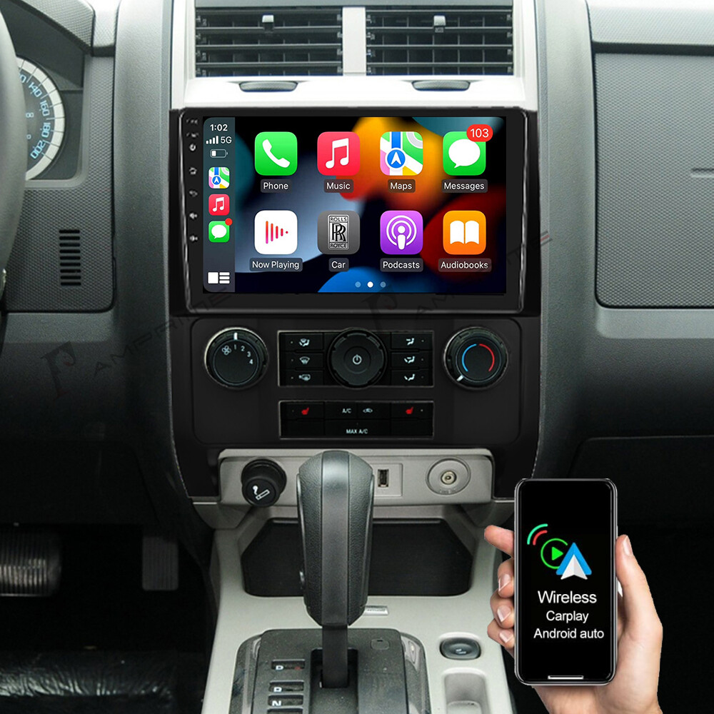 Android 15.0 Car GPS Navi Carplay Stereo Radio Player For Ford Escape 2008-2012