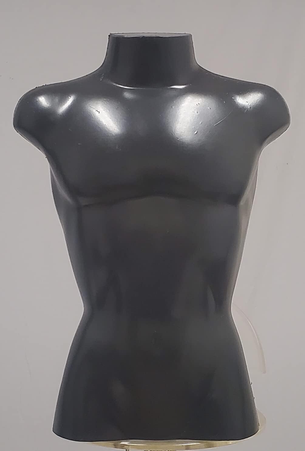 Male Torso Mannequin Form Display Bust 39" Chest, Black Color (#50R05)