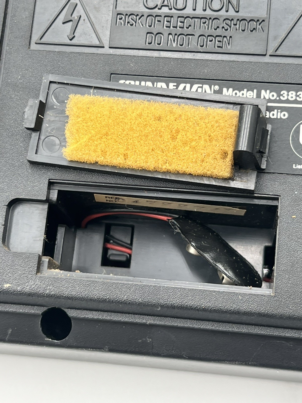 VTG SoundDesign AM FM Radio Cassette Player Alarm Clock 3838WAL Works