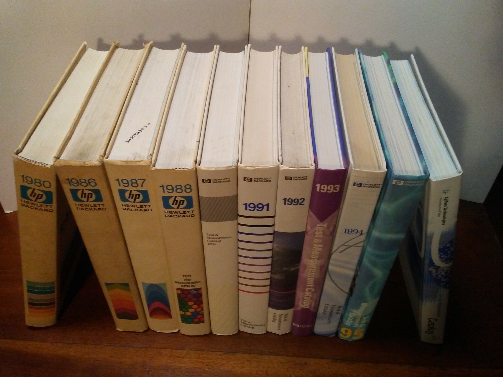 HP / Agilent Catalogs 1980 1985 1990 1991 1992 1993 1994 1995 1996 2001