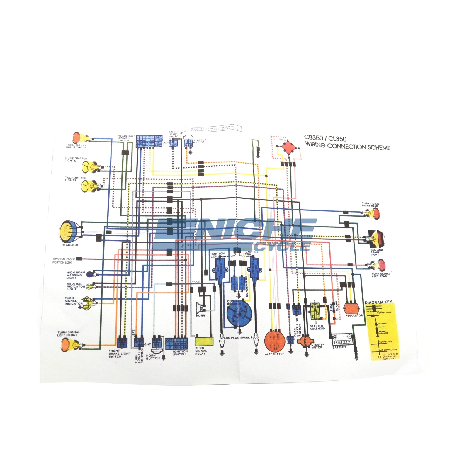 Honda CB350 Twin Main Wiring Harness Loom Wire