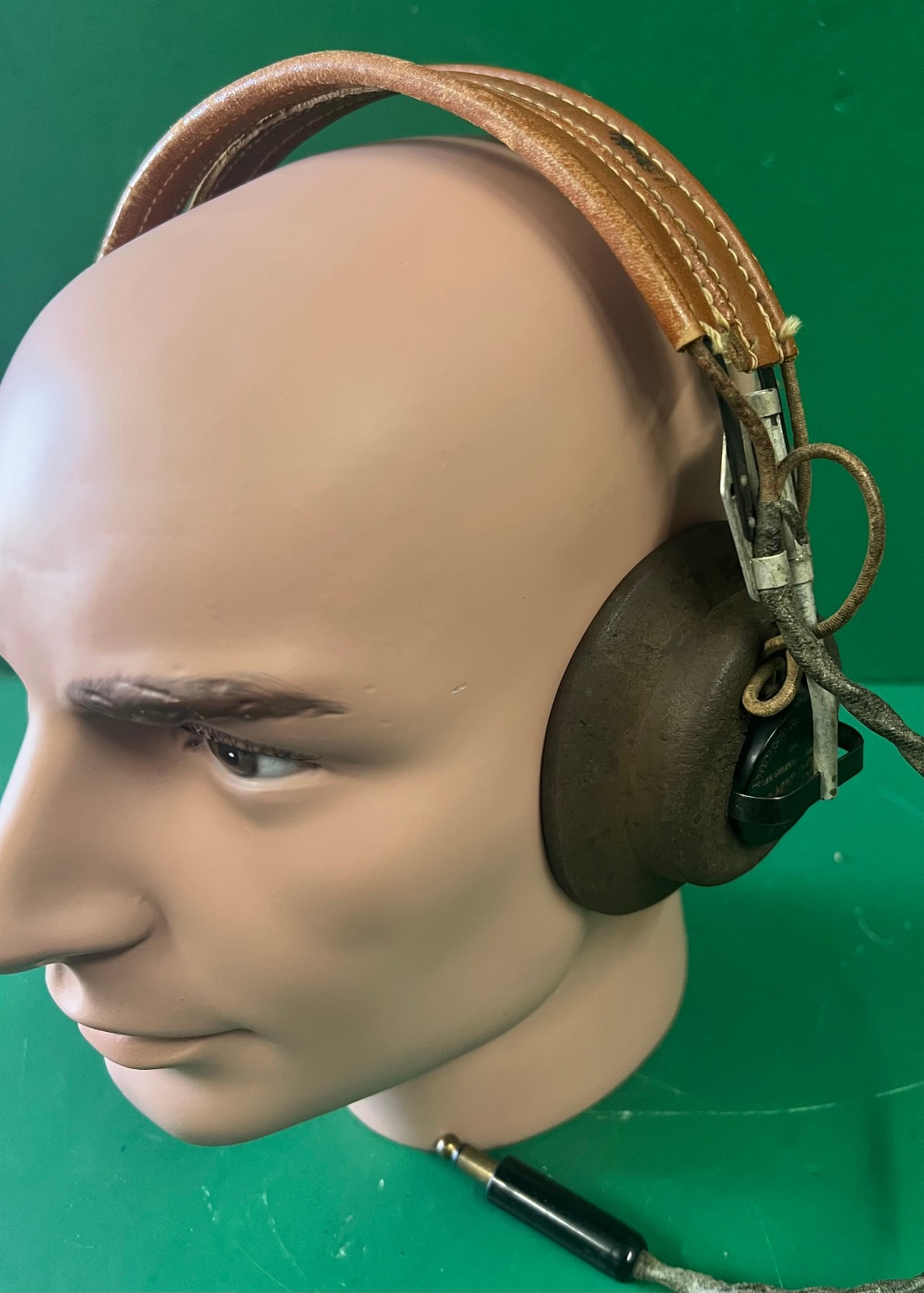 AIR CORPS TYPE HB-7 HEADSET W/R-14 RECEIVERS-