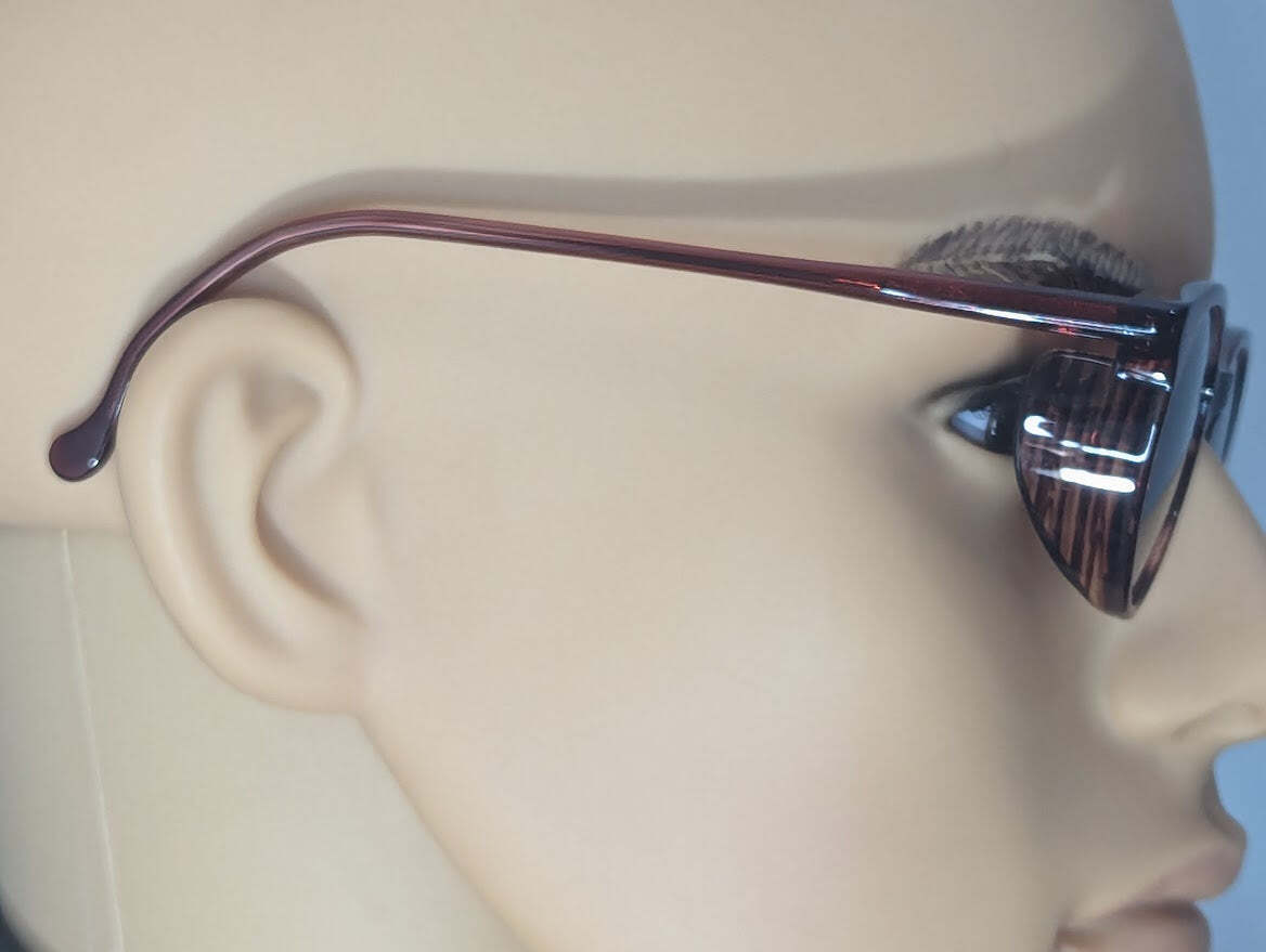 Reproduction WWII German Luftwaffe Umbral Sunglasses Vintage 1940s Red Brown