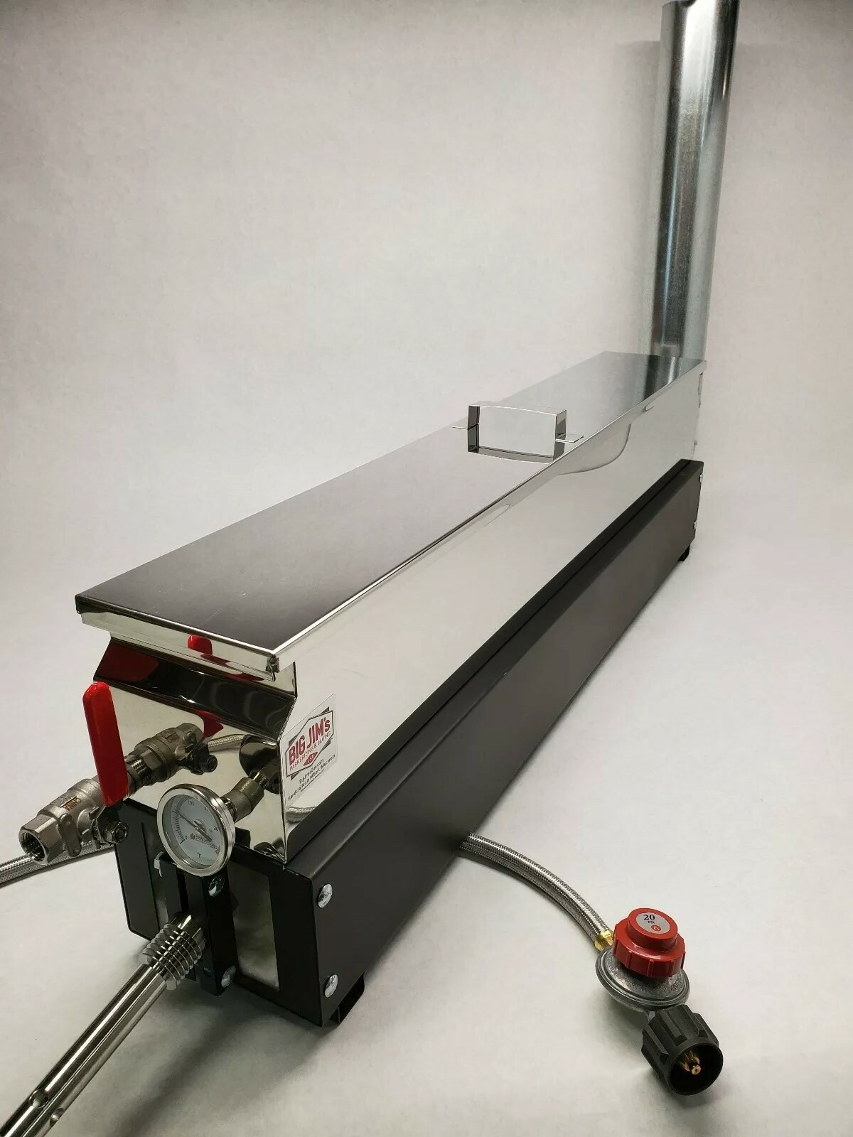 Parkerizing Tank with Lid, Propane Burner, Thermometer, Valve, Part Stands