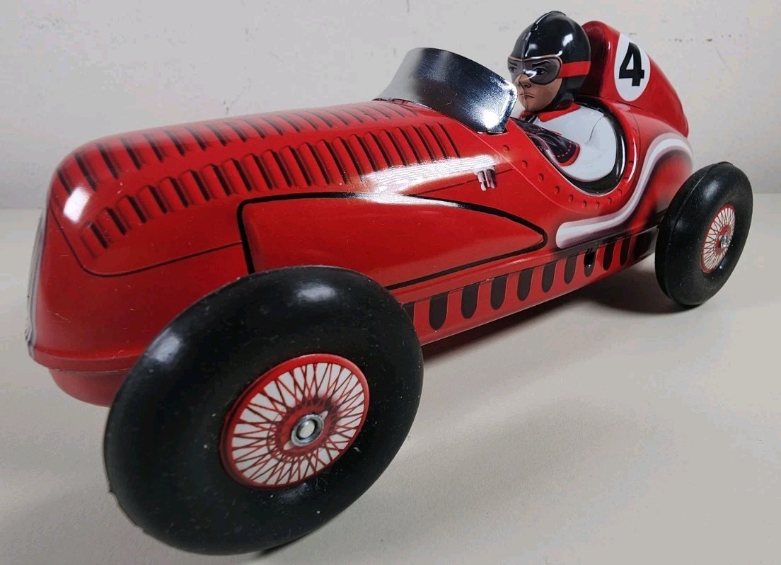 Schylling Tin Grand Prix Racer With Piston Pounding Engine Sound NIB