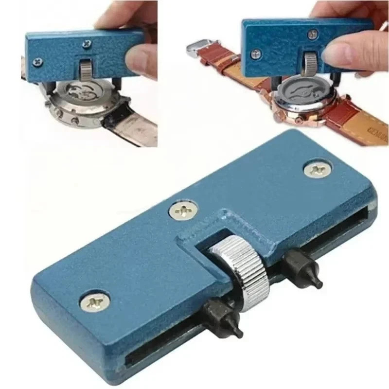 Adjustable Rectangle Watch Back Case Cover Opener Remover Wrench Repair Kit Tool