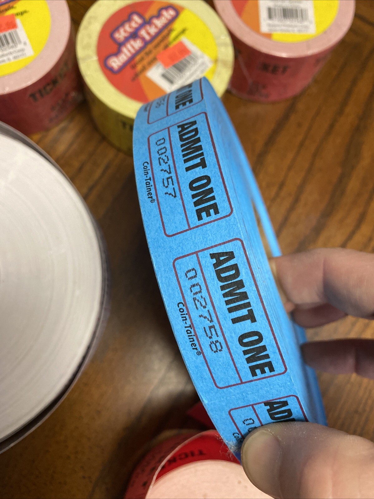 Keep This Coupon Ticket Lot Half And Half + Admit One Tickets Multiple Rolls