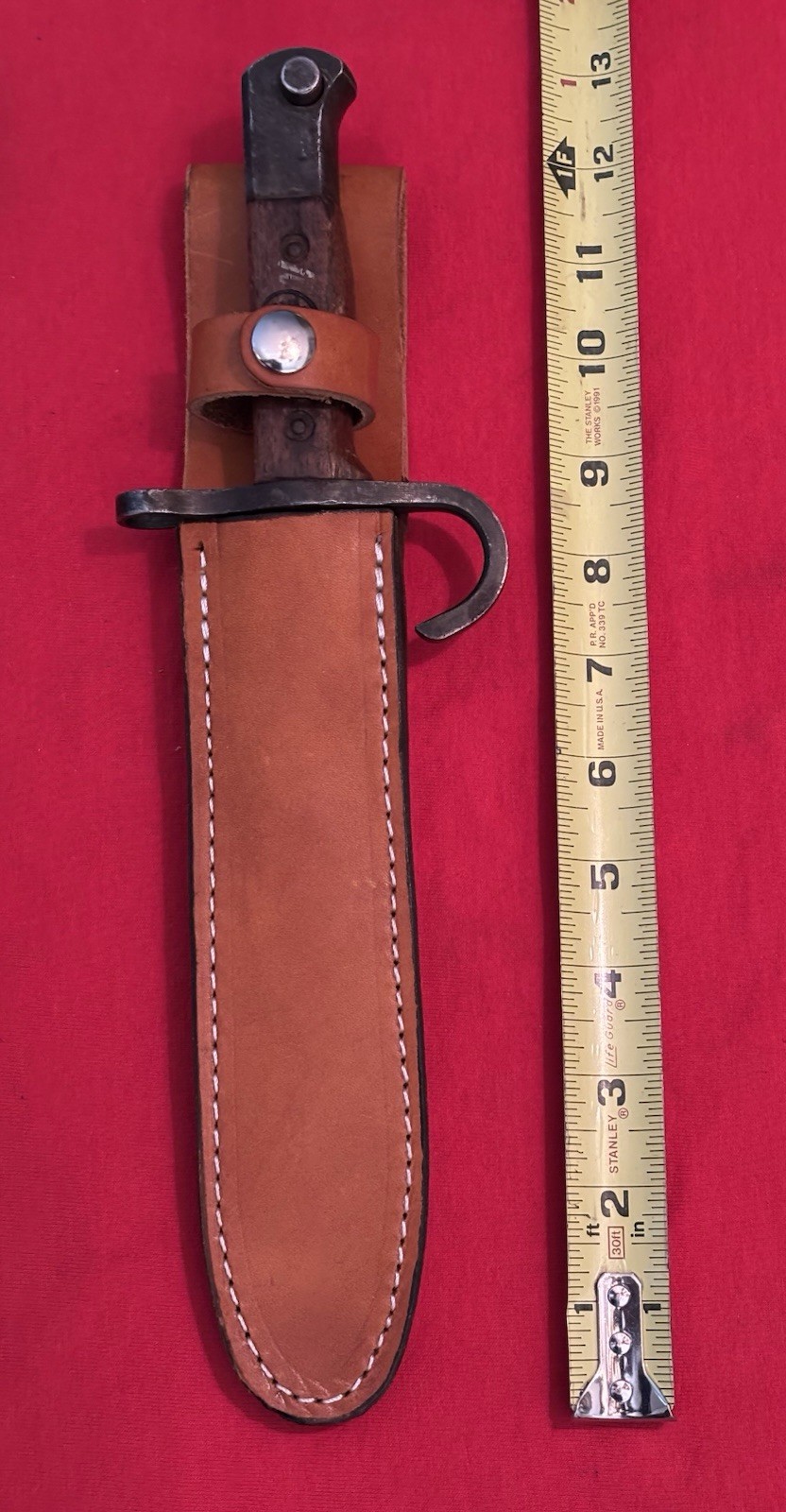 WW2 EARLY JAPANESE - HIRARI SEIKI BAYONET MADE TO A THEATER KNIFE - & NEW SHEATH