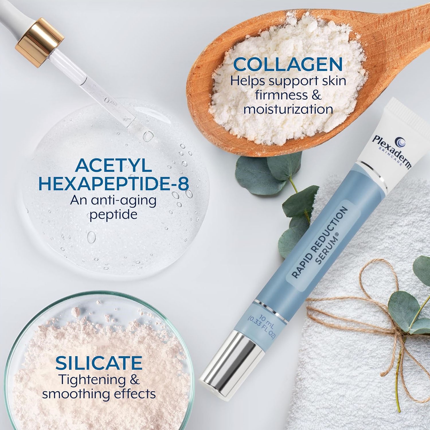 Plexaderm Rapid Reduction Eye Serum - Visibly Reduces Under-Eye Bags, Wrinkles🔥