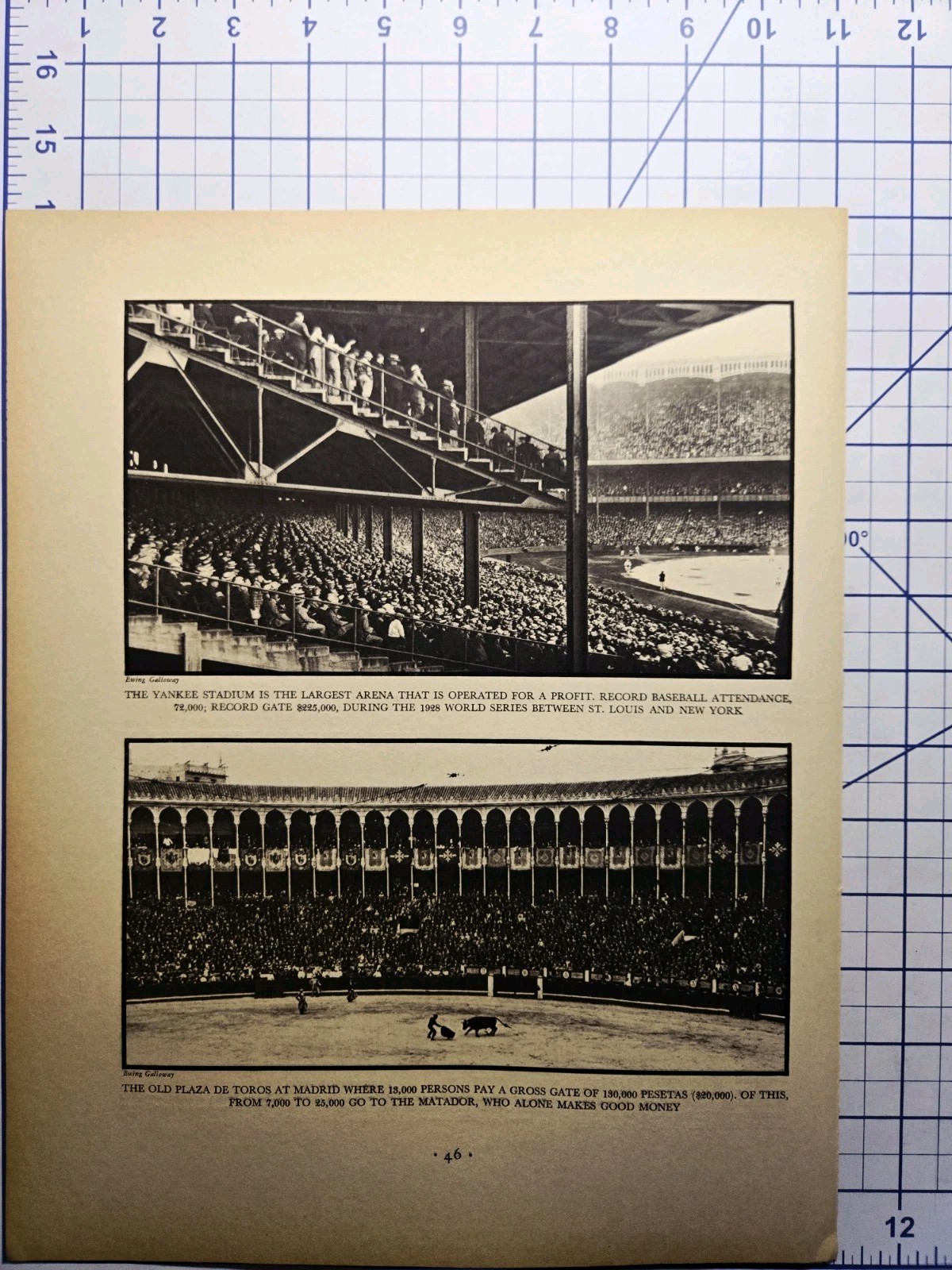 1930 American Stadia Magazine Article - Hollywood Yale Rose Bowl Soldier Field