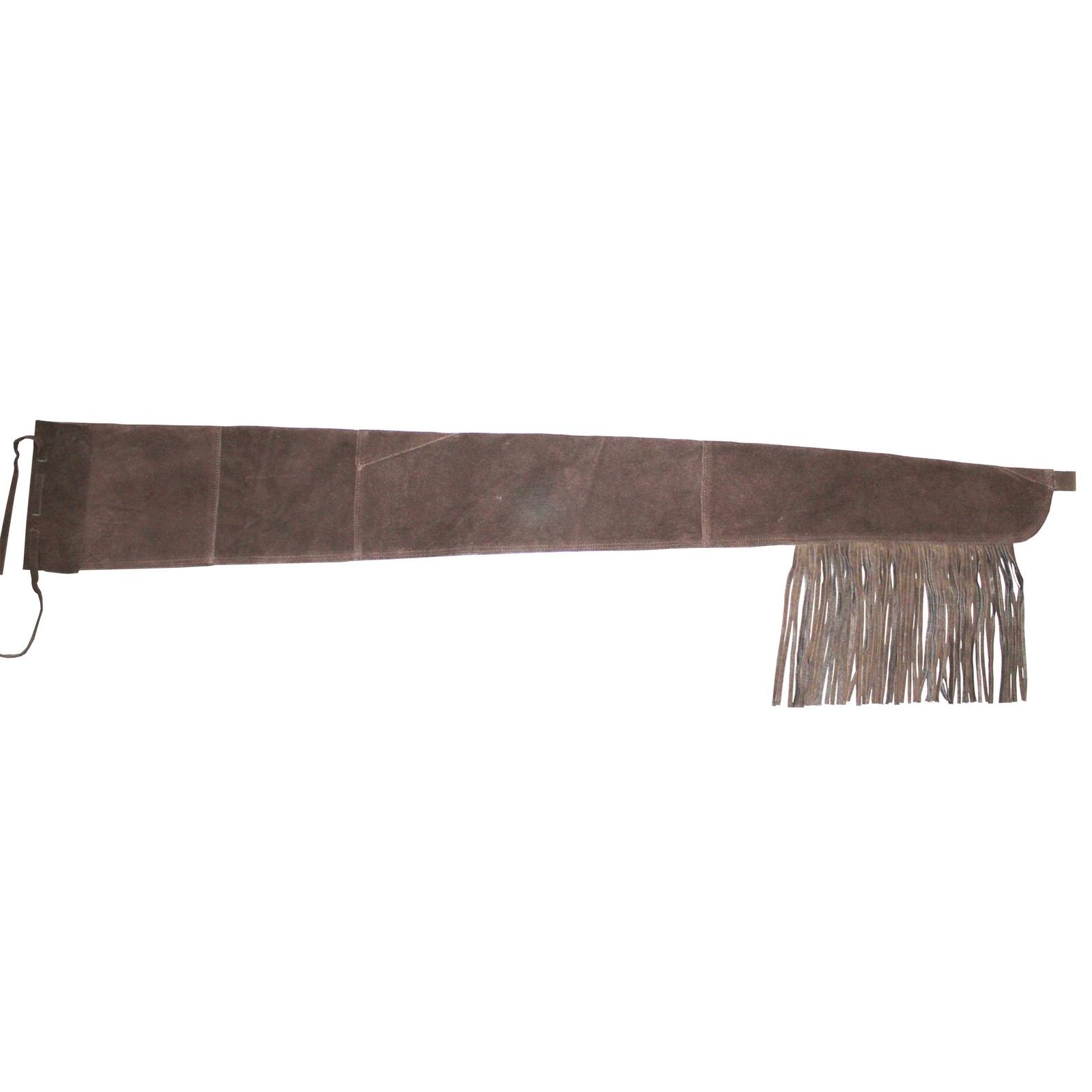 Muzzle-Loaders Blackpowder Leather Gun Sleeve - 53" Fringed Leather Rifle