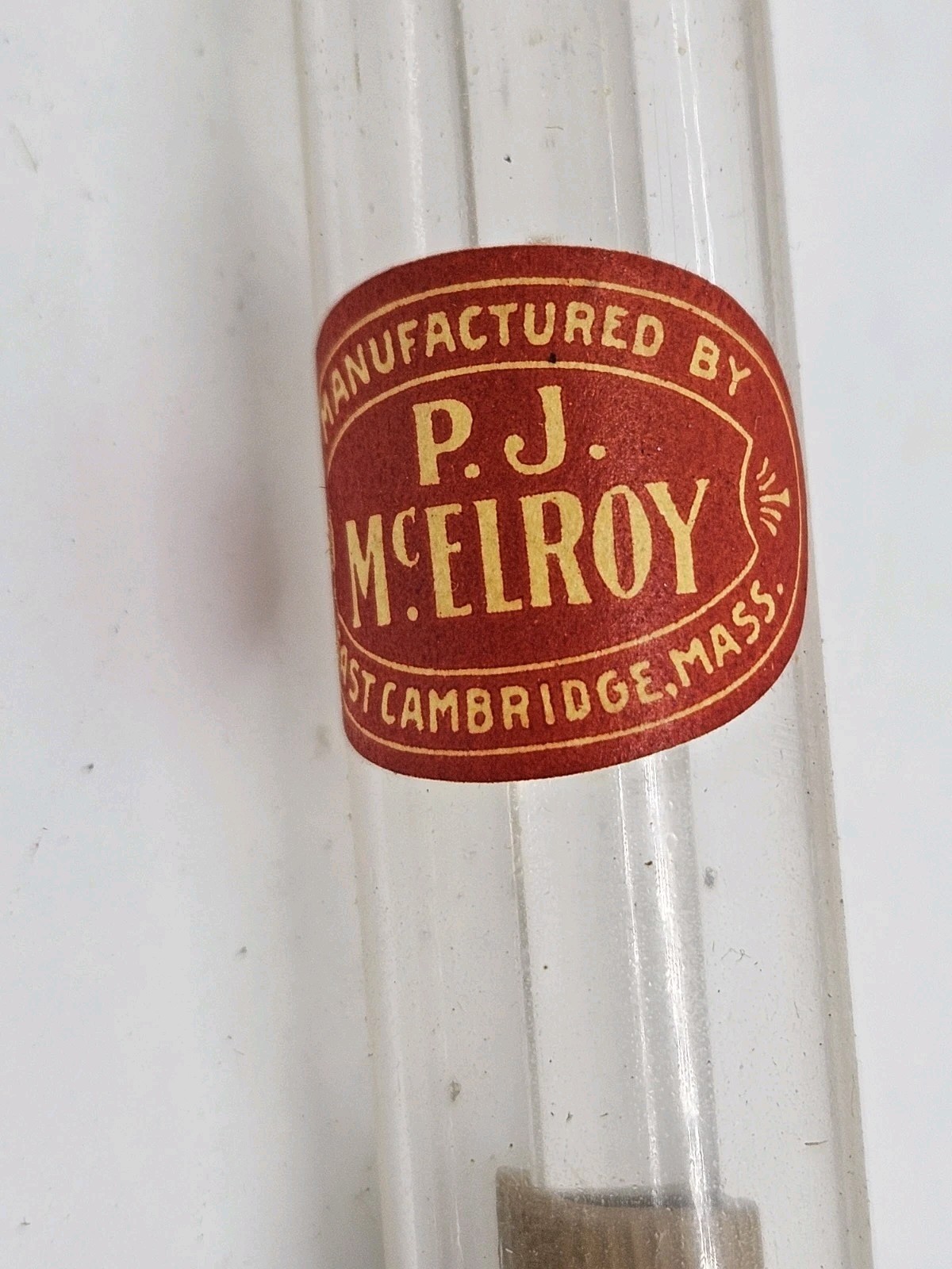 1800's Victorian DR. SPRAGUE'S SYRINGE Hand Blown Glass - P.J. McElroy Cambridge