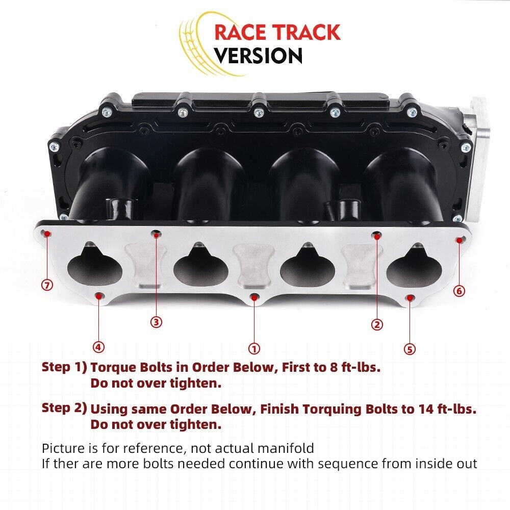 Race Intake Manifold For Honda K20 K24 K-Series K-Swap Aluminum Performance New