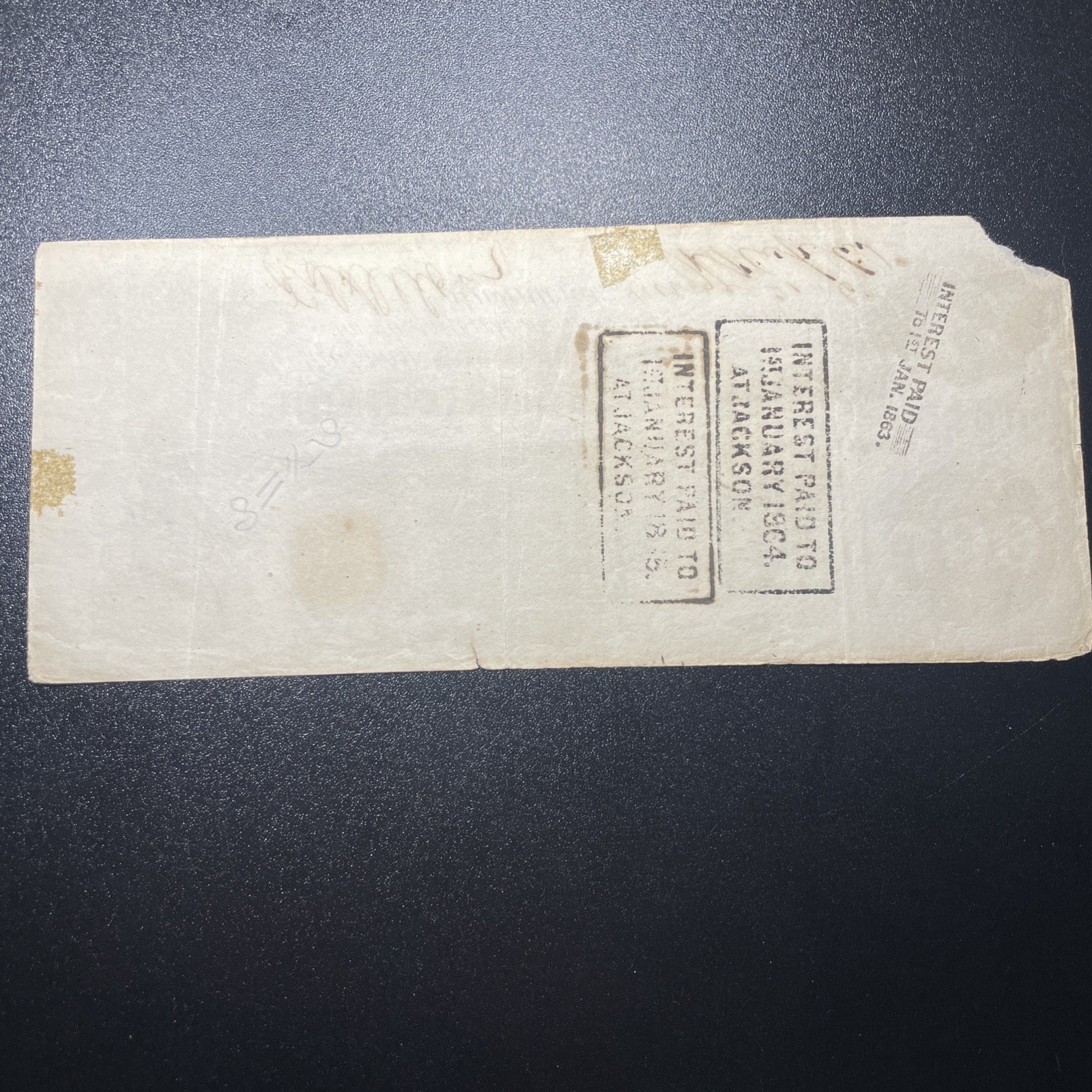 1862 Confederate States America 100 Dollars Note Currency