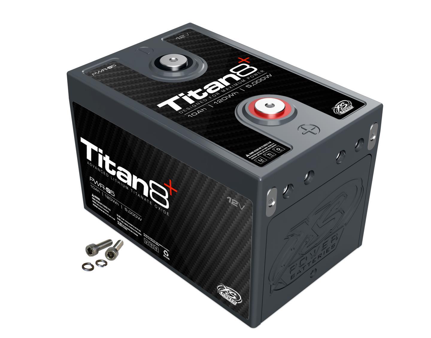 XS Power PWR-S5 12V 5000W Titan8 Lithium Battery with M6 Terminal Bolt,Max 2000A