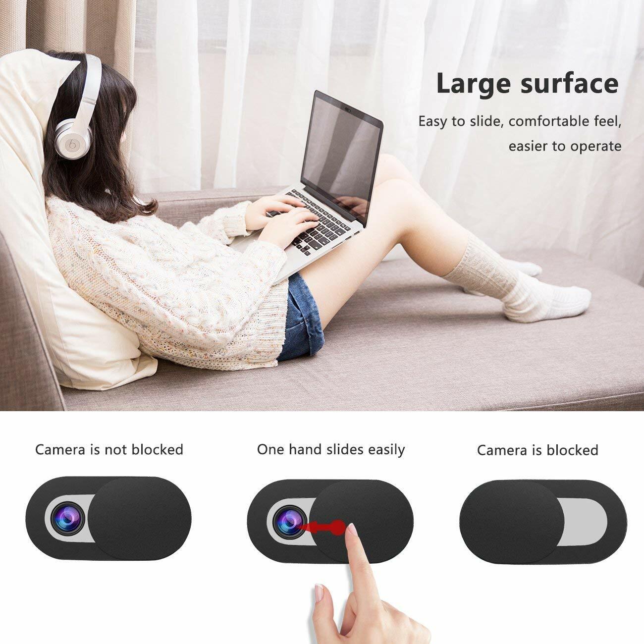 8PCS WebCam Cover Slide Camera Privacy Security Protect Sticker For Phone Laptop