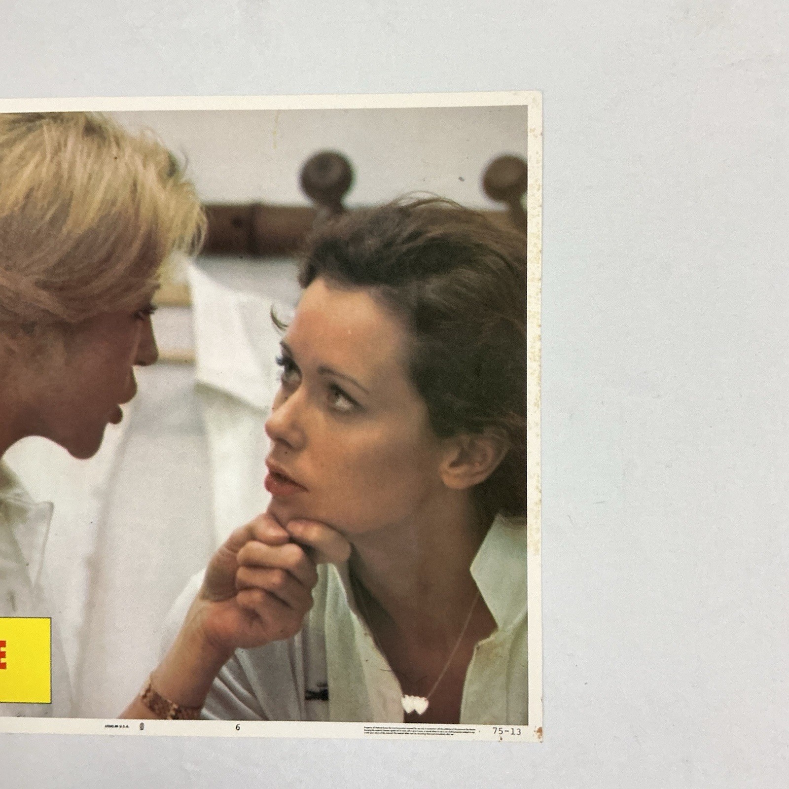 1975 Emmanuelle Original 11x14” Lobby Card Sylvia Kristel Frederic Lagache