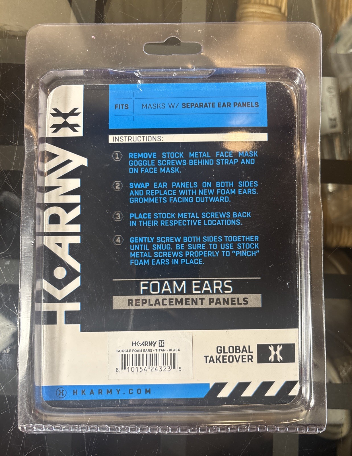 NEW HK Army Proflex Compressed Foam Ears - Titan - Black