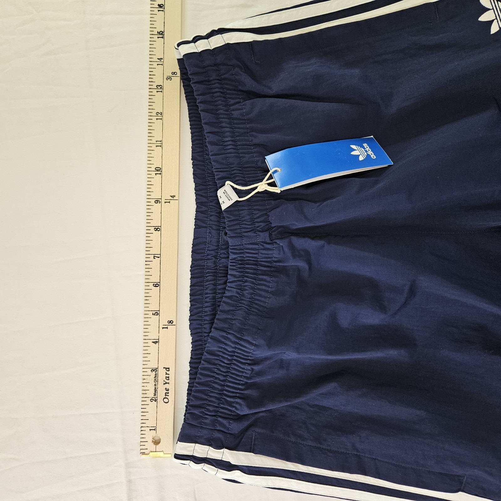 Adidas Originals 3 Stripe Cargo Pants Navy Blue White HR3362 Men's Size Medium