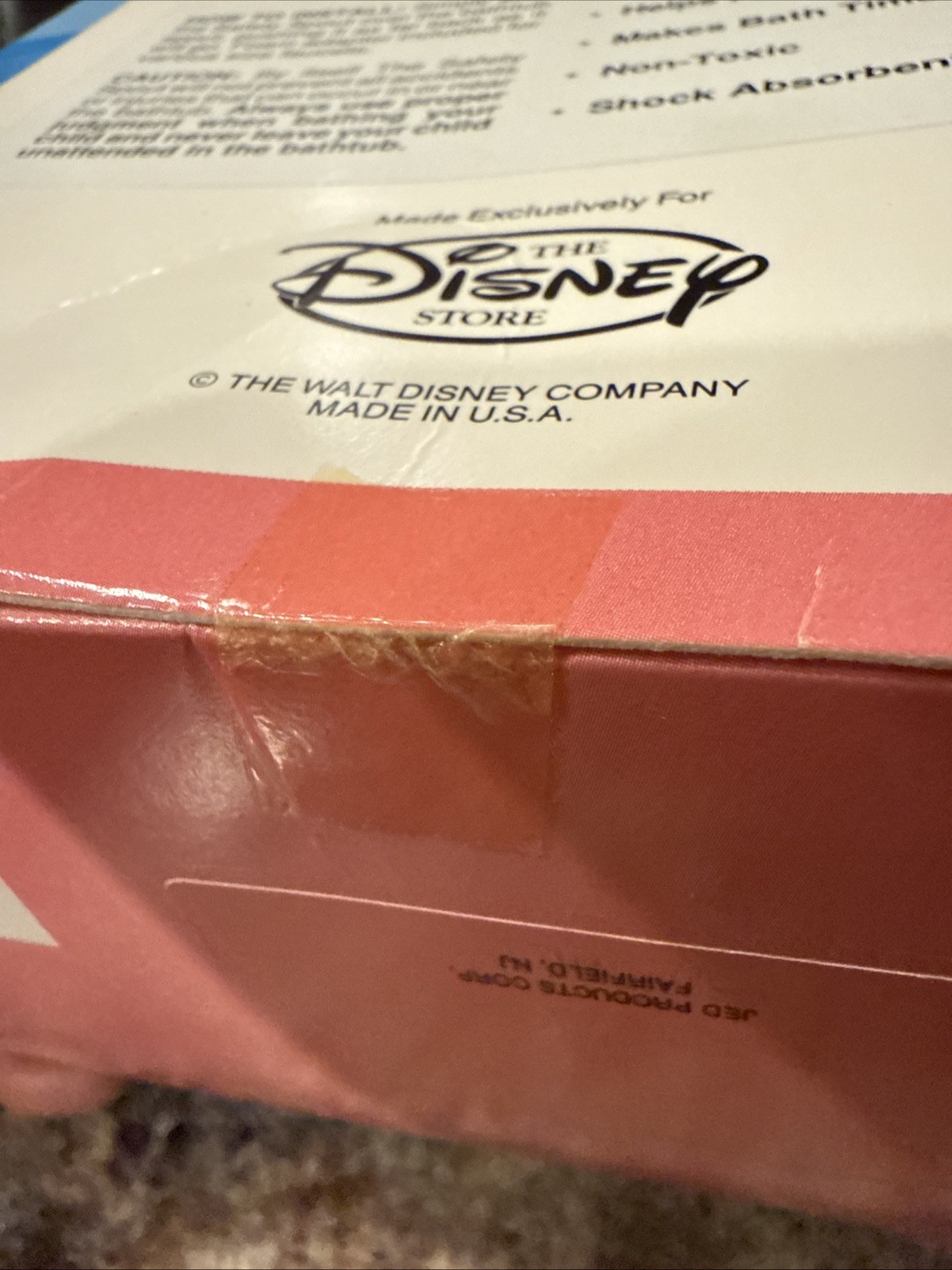 Disney Store The Little Mermaid Bathtub Safety Spout Rubber Cover NIB N3w Sealed