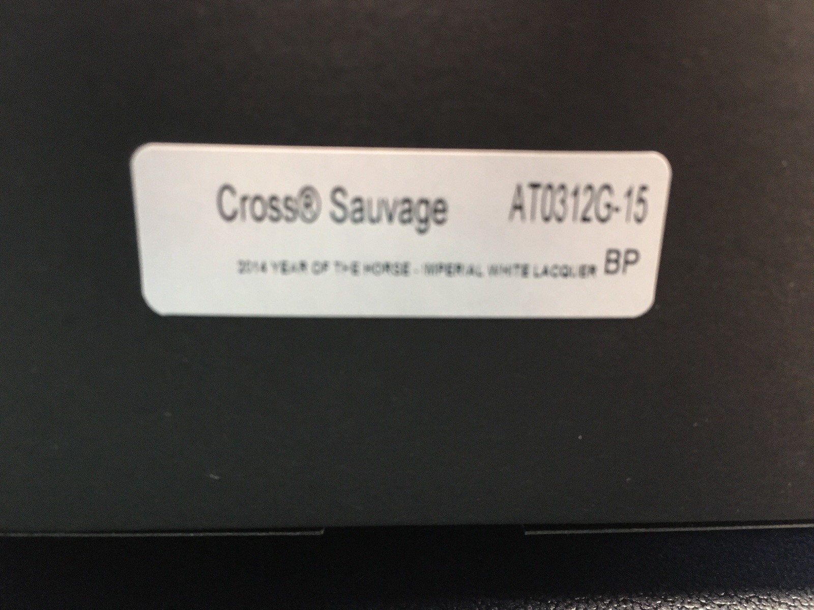 Cross Sauvage 2014 Year Of The Horse Imperial White Lacquer Ballpoint Pen