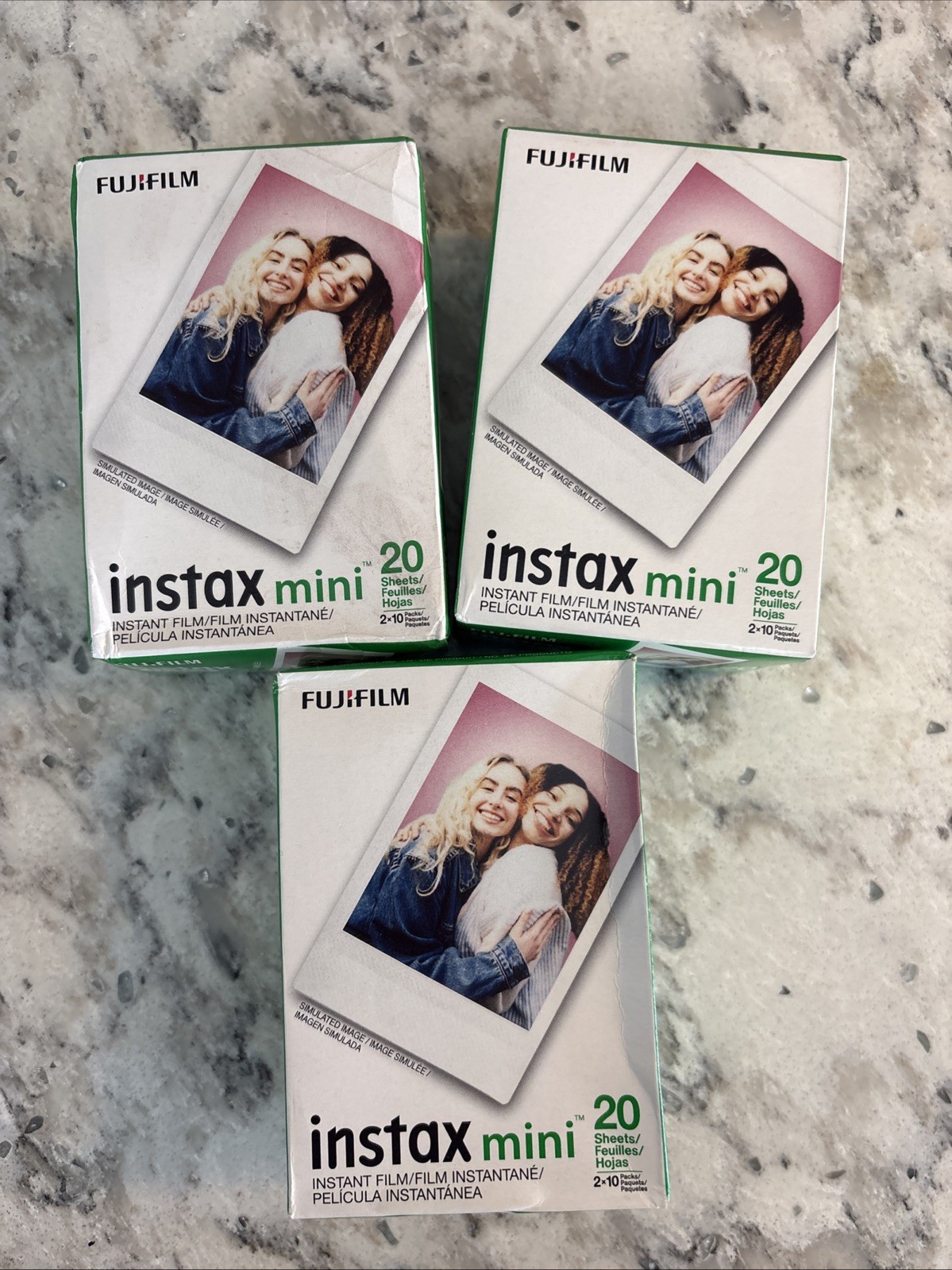 Fujifilm Instax Mini Twin Pack Film (Pack of 3) (60 sheets) (Brand New)