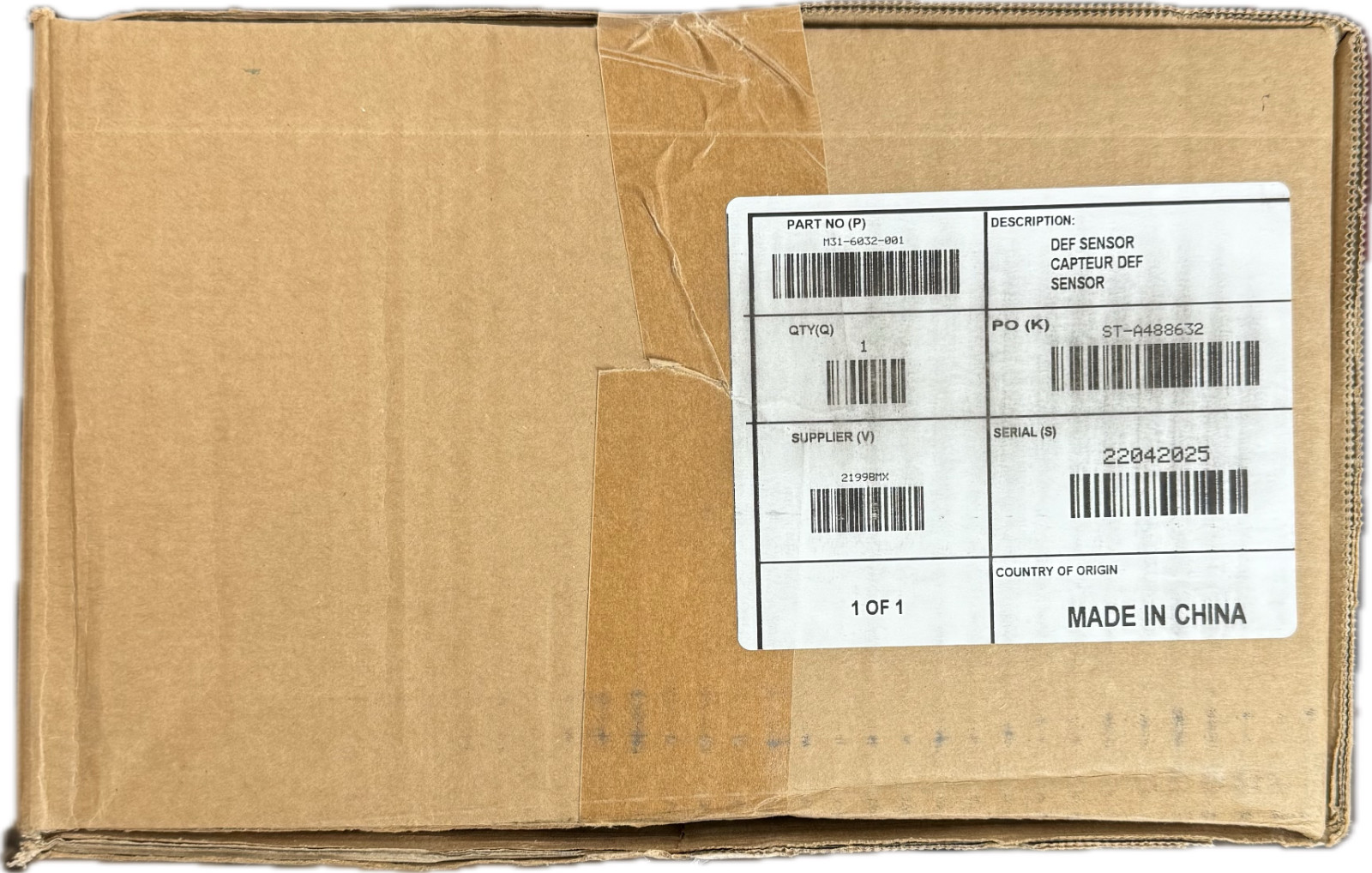Paccar M31-6032-001 Def Sensor /Heater Assembly OEM (New in Box/Unused)