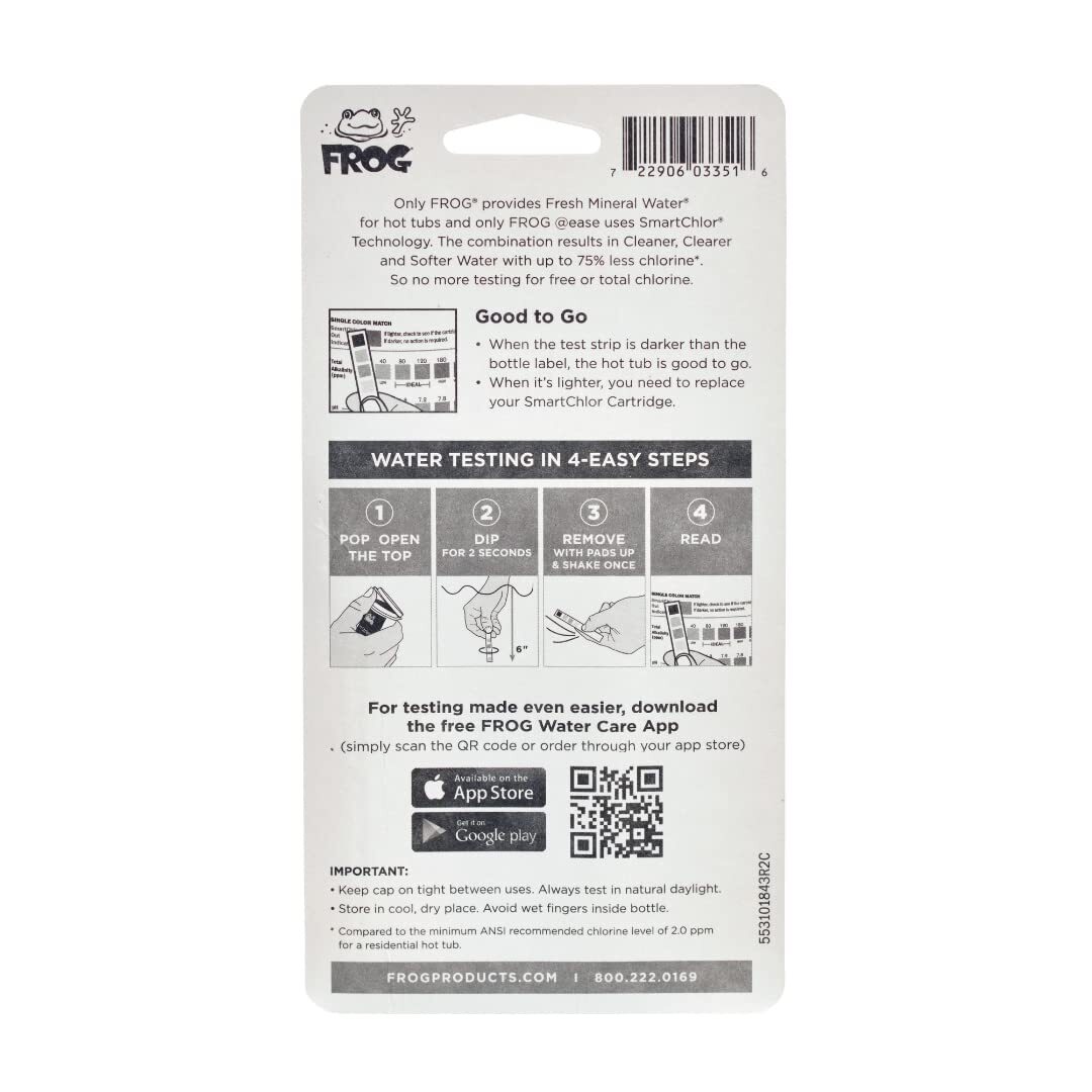 FROG @ease Test Strips for Hot Tubs for, Spas up to 600 gallons