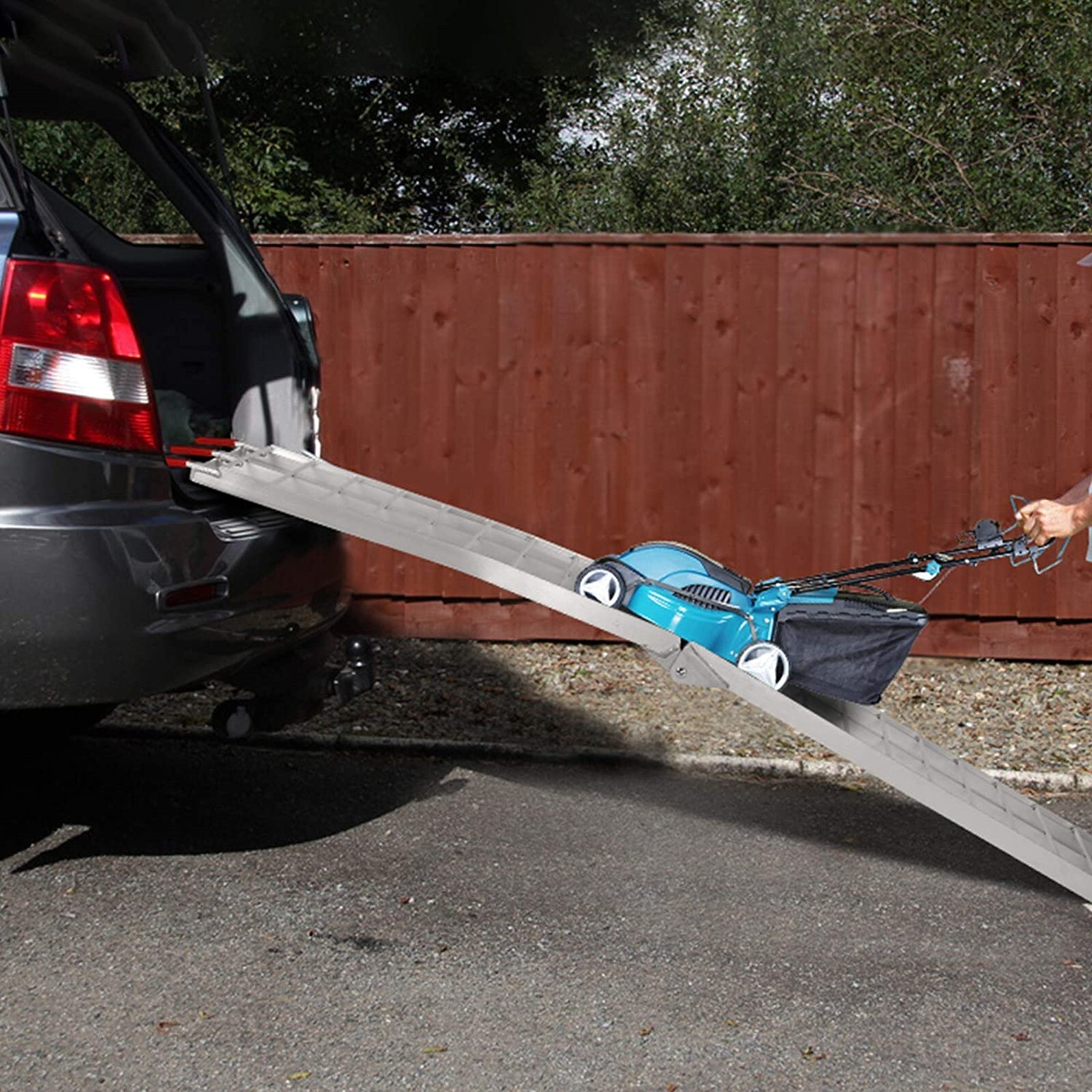 VILOBOS 7.5' Set of 2 Truck ATV Folding Aluminum Loading Ramps 1500 lbs Capacity