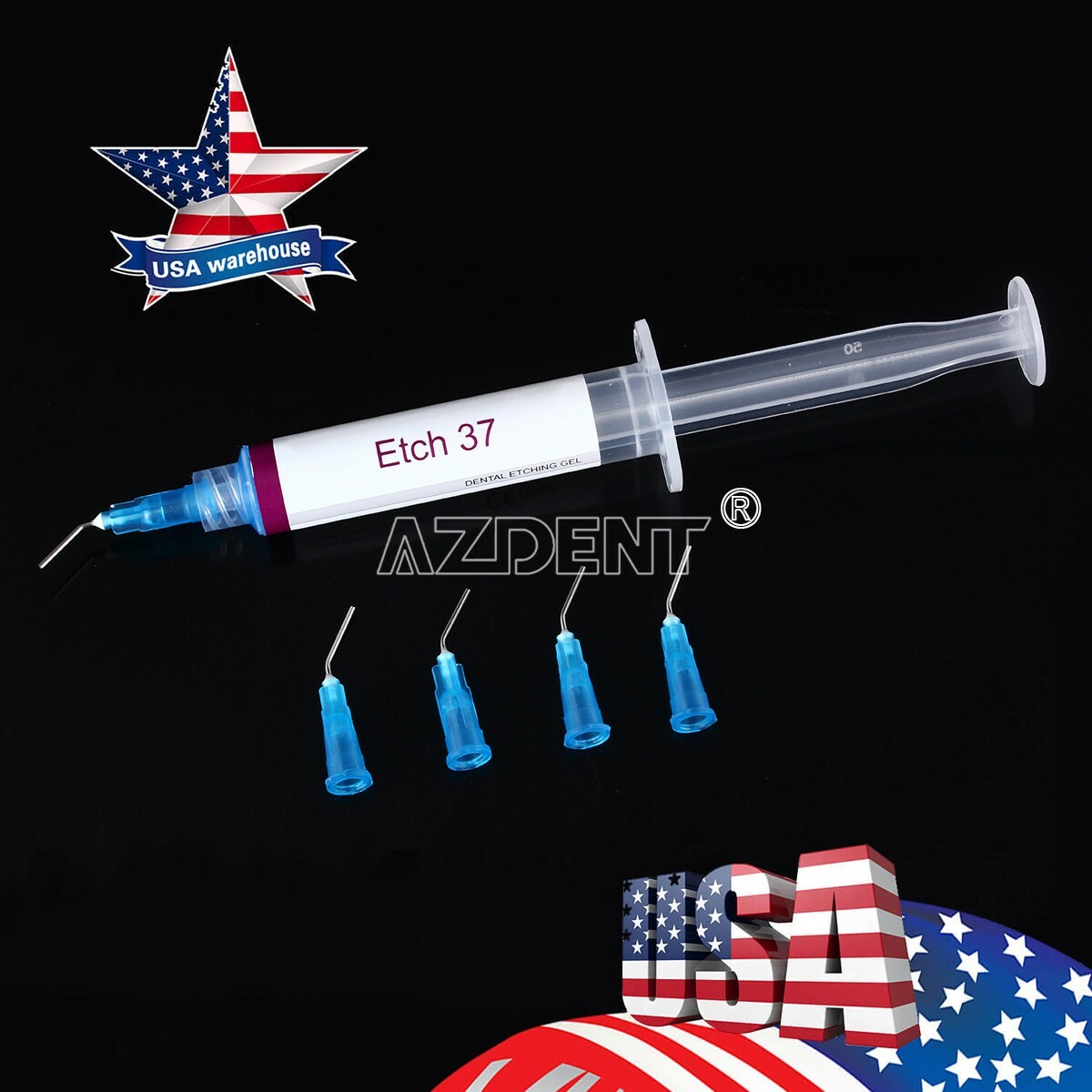 Dentex Dental Acid Etching Gel 37% 5 ml/syringe DX Etch 37