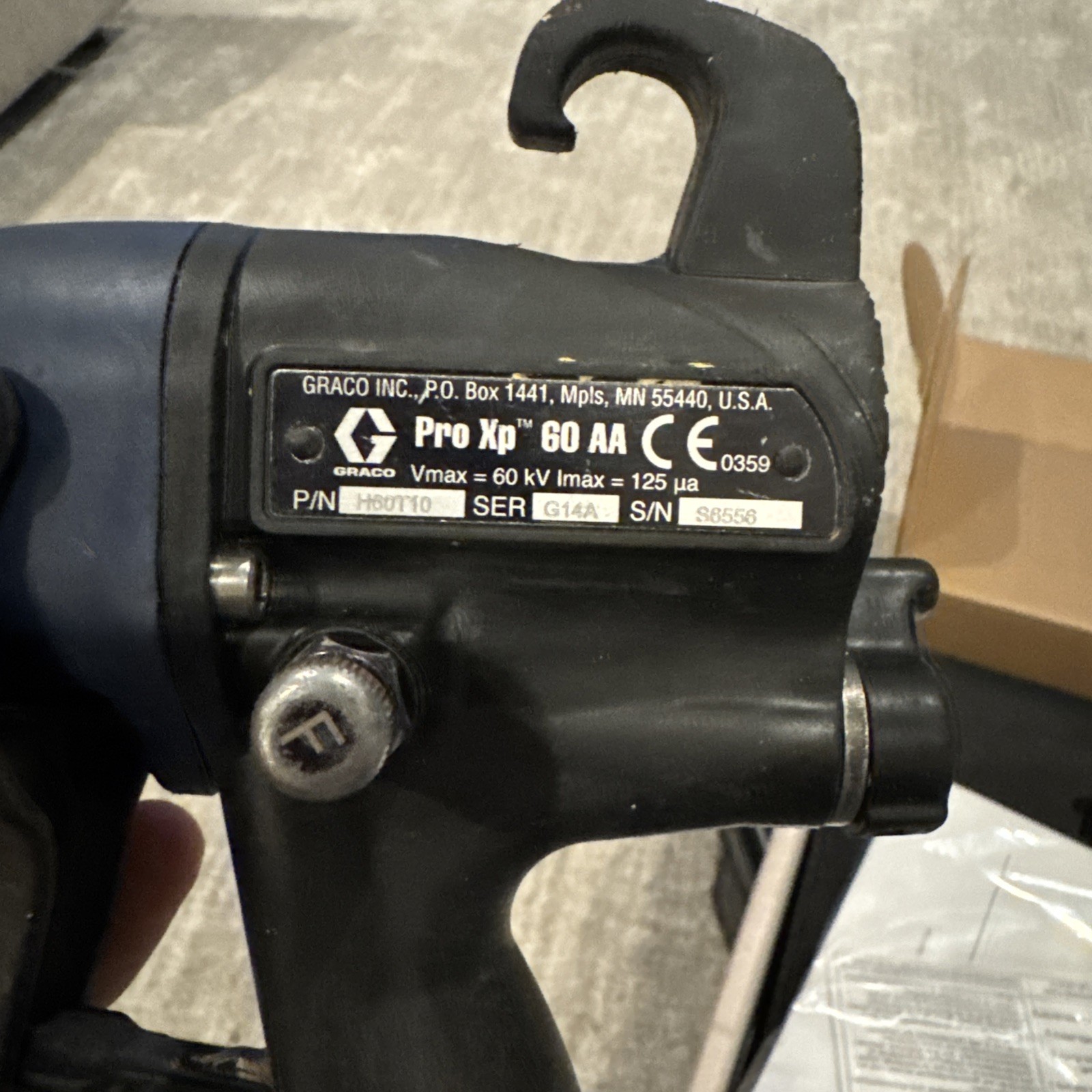 GRACO PRO XP 60 AIR SPRAY MANUAL ELECTROSTATIC GENERAL GUN