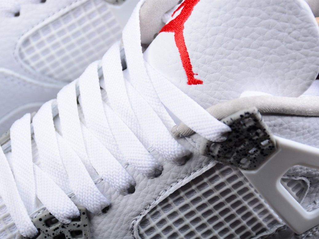 US Size 7-12 Jordan 4 Retro "White Oreo " Men's Basketball Shoes Mid Top