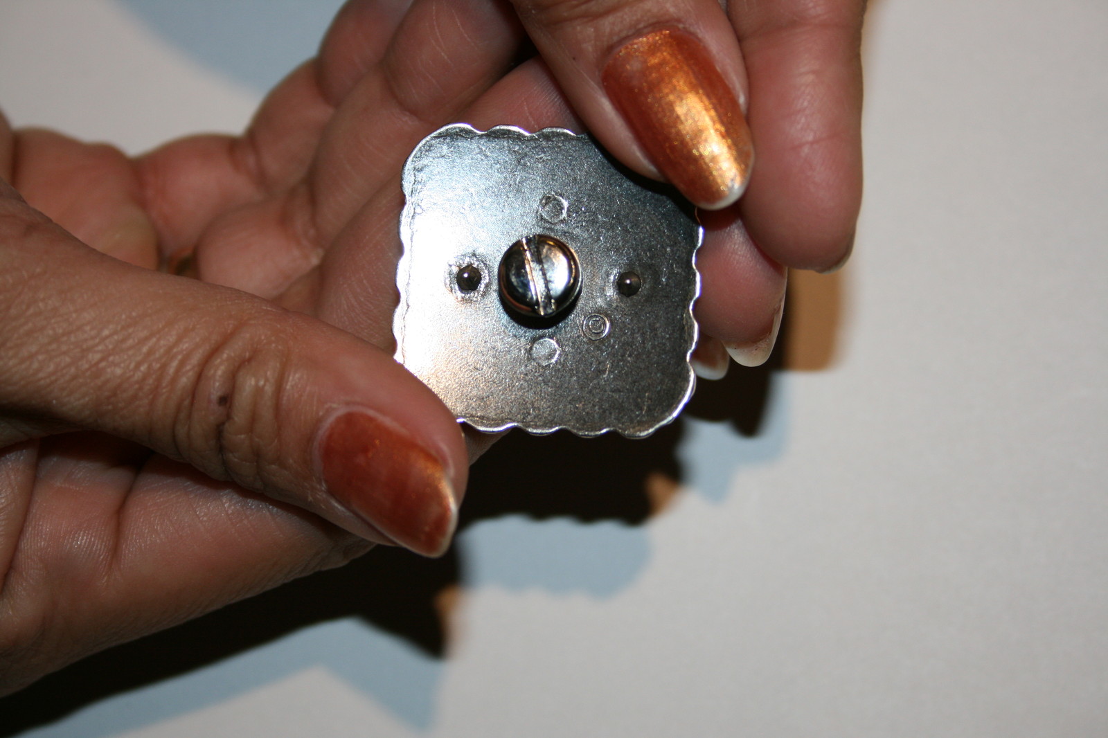 TEXAS Long horn Steer Cow Bull square Concho-1 1/2"