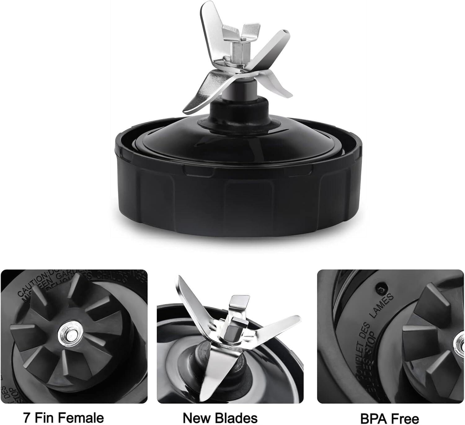 Ninja Blender Replacement Parts – Premium Grade 7 Fins Ninja Blender Blade