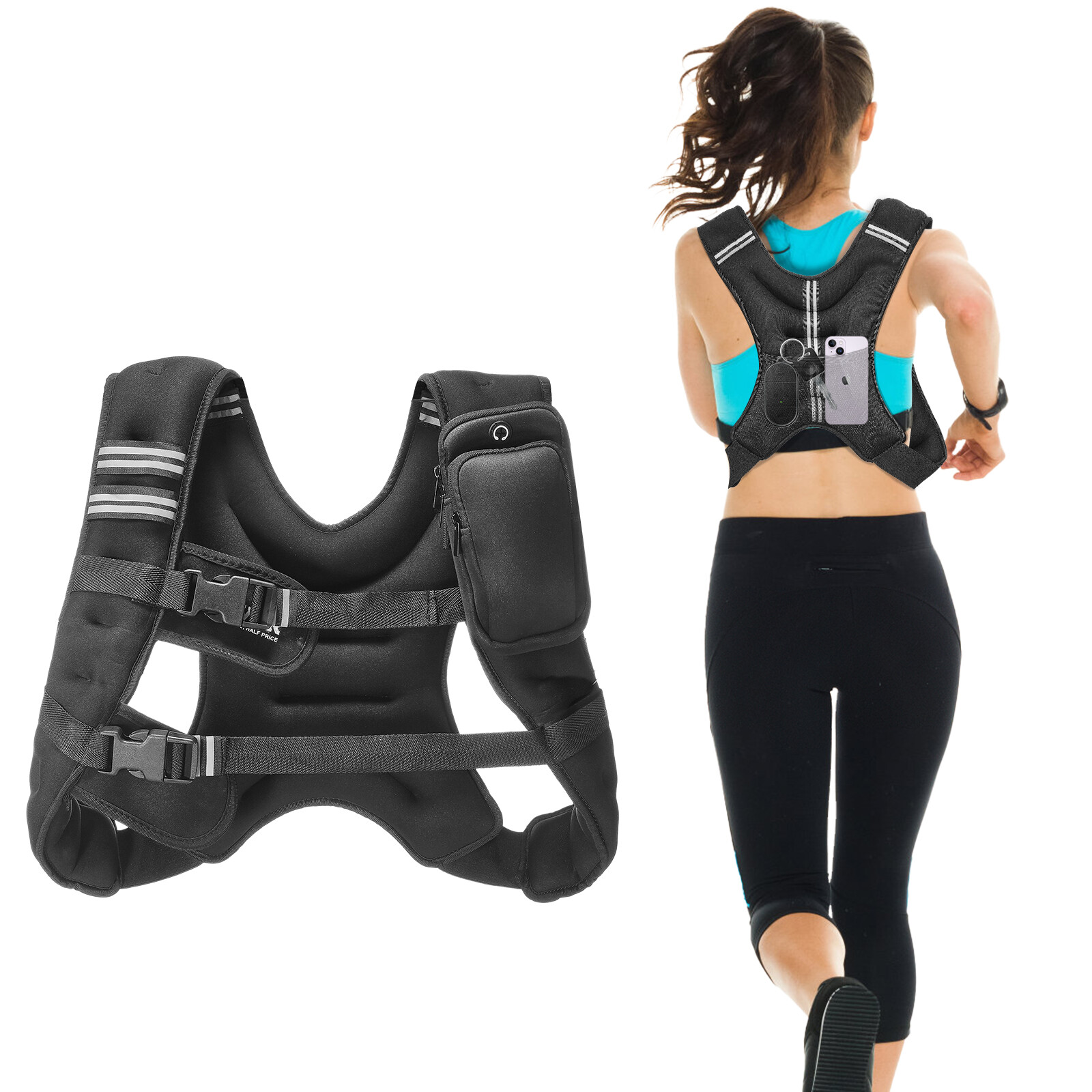 Uimoso 12lb Weighted Vest for Men Women Workout Equipment for Strength Training