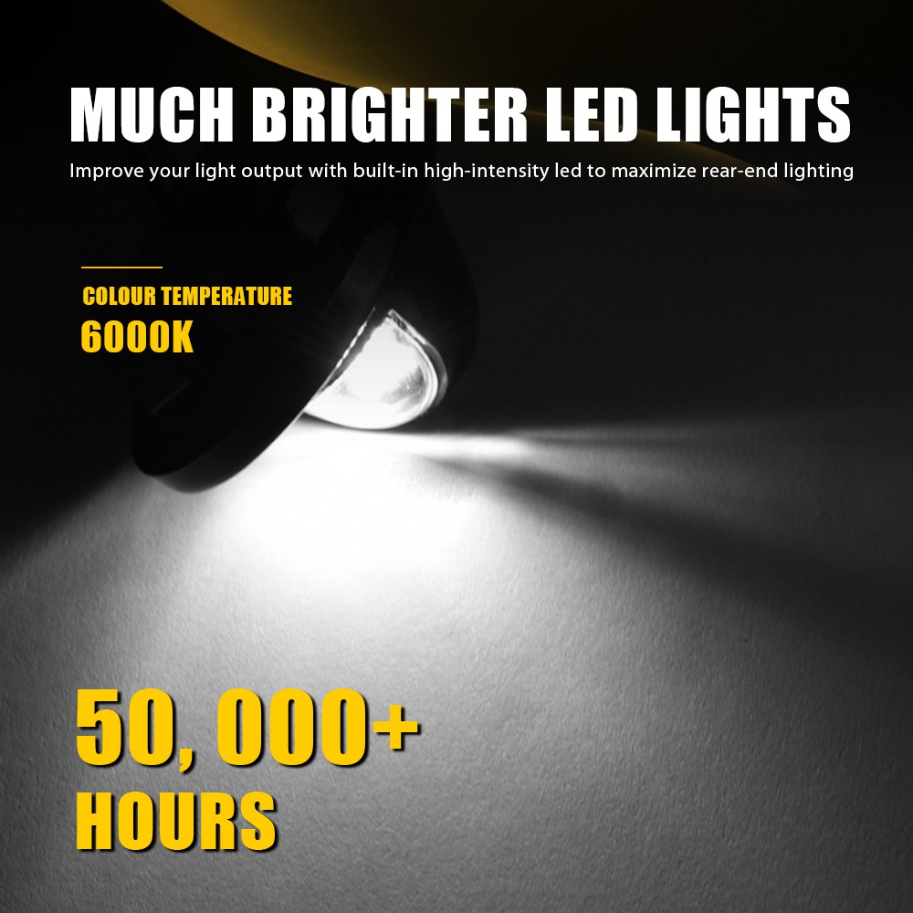 LED License Plate Light w/Wiring Harness Socket for 99-16 Ford F250 F350 F450 SD