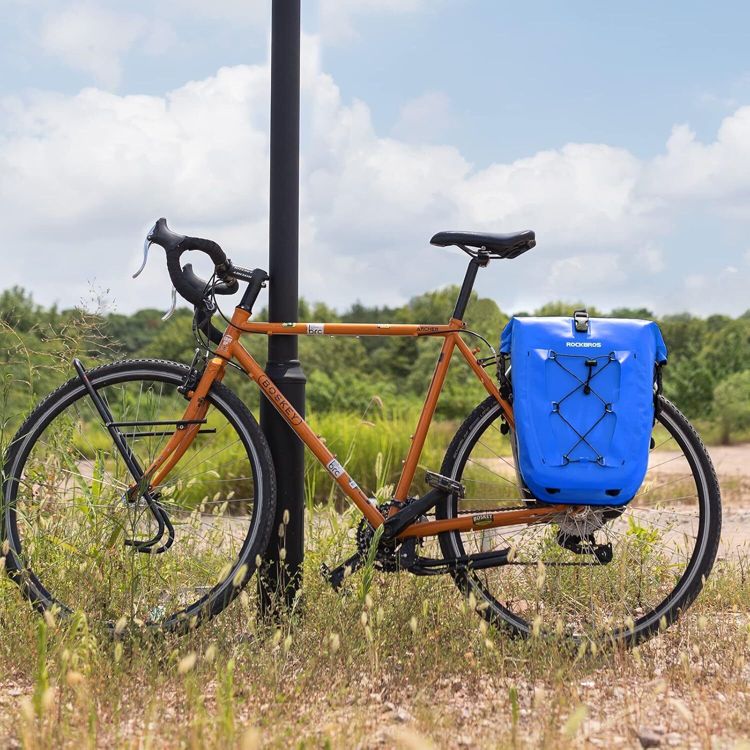 ROCKBROS 32L Waterproof Bike Panniers Rear Rack Bag Durable Easy to Install