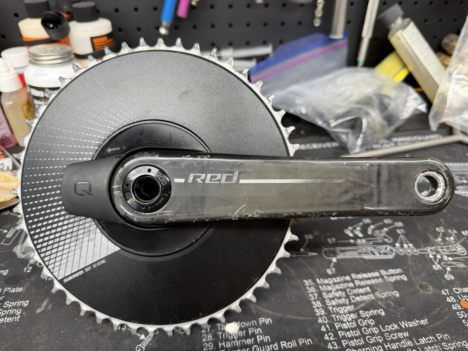 Sram Red AXS E1 Crank Arms With Quarq AXS Aero 1x Power Meter