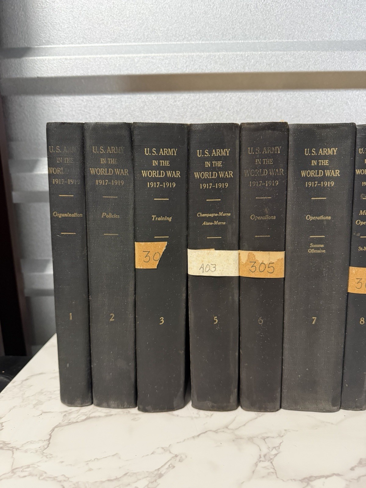 U.S. Army in the World War 1917–1919 — official volumes