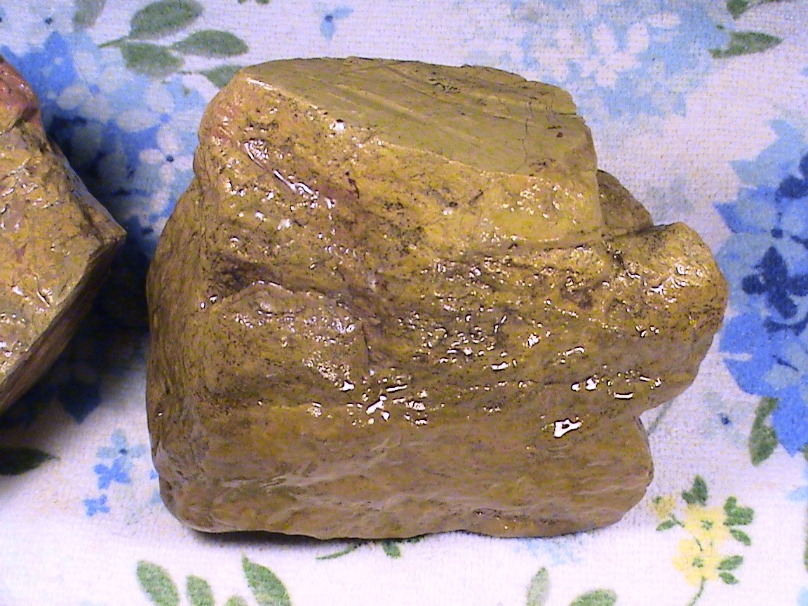 Mixed Yellow Jasper Agate Lot, Rough Natural Lapidary Rocks, 5 LBS, 6 OZ, #291