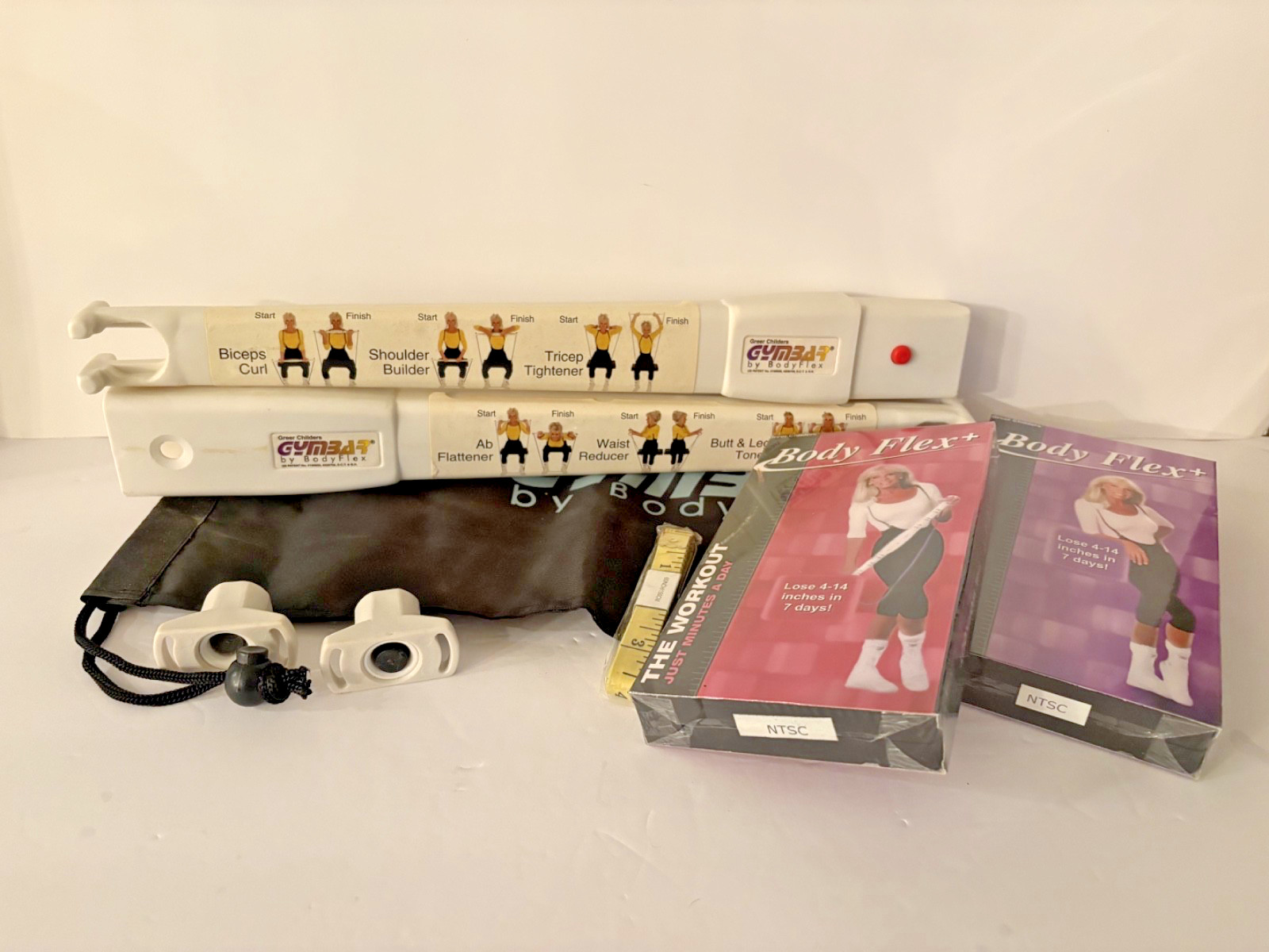 Body Flex+ Plus Kit As Seen On TV Greer Childers GymBar System VHS New Open Box