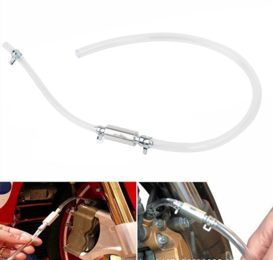 Clutch Brake Bleeder Hose One Way Valve Tube Bleeding Tool Kit Motorcycle Car/+