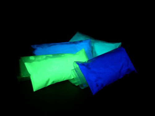 GLOW IN THE DARK POWDER solvent based Strontium Aluminate powder coat 800 deg