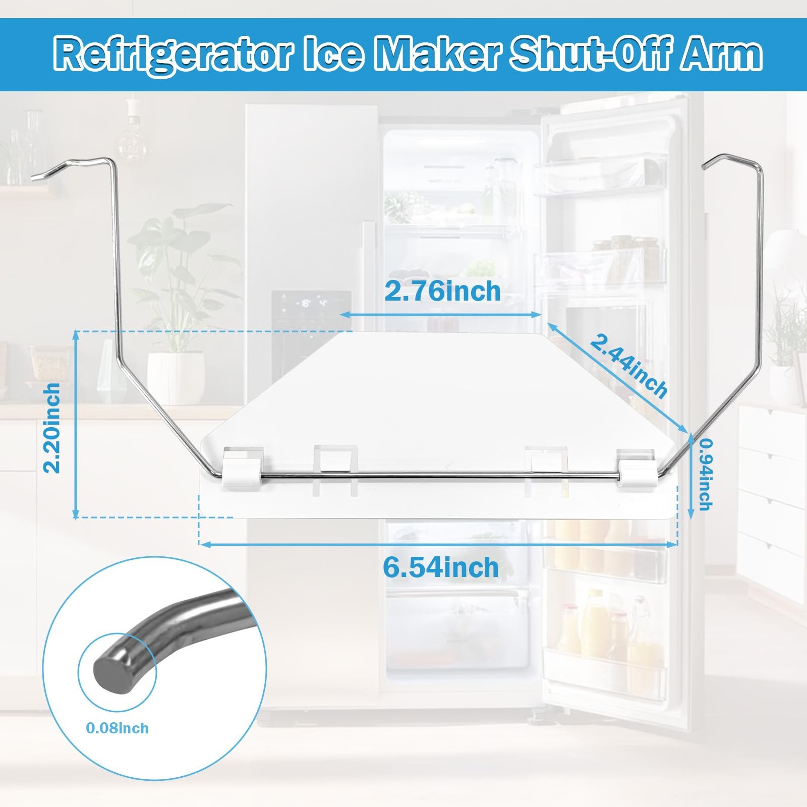 W11342242 Refrigerator Ice Maker Shut-Off Arm Fit for Whirlpool Kenmore...