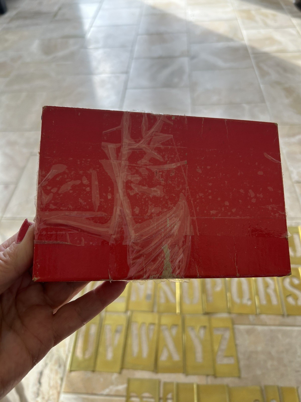 Reese's Brass Stencils Adjustable Vintage With Box